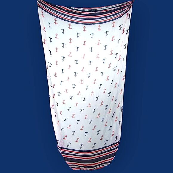 Scarf Red White Blue Lightweight - Picture 8 of 11